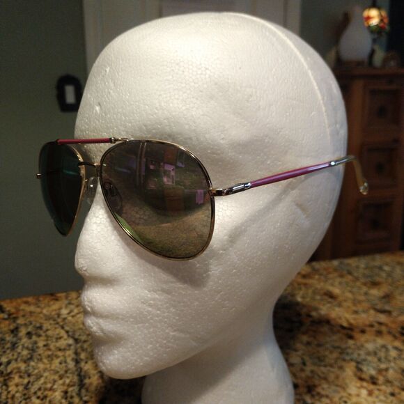 Jessica Simpson Purple and Rose Gold Aviator Sunglasses Brow Bar J6096 - Picture 2 of 10